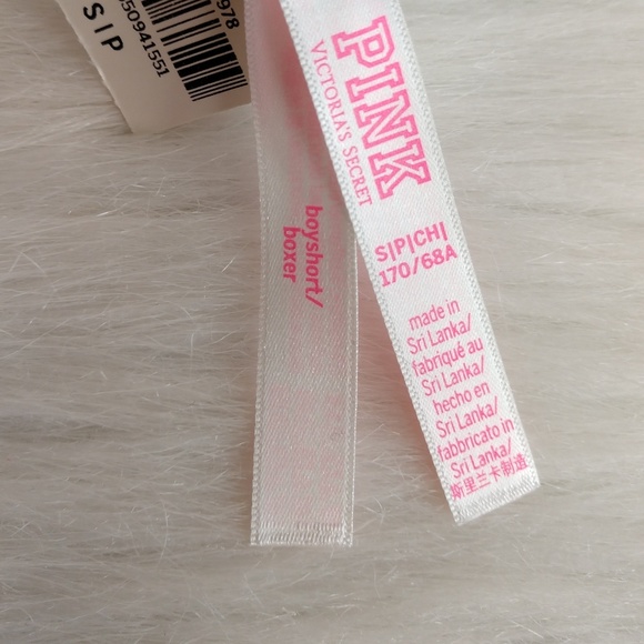 PINK VICTORIA'S SECRET LOGO BOYSHORT SIZE S - Picture 3 of 4